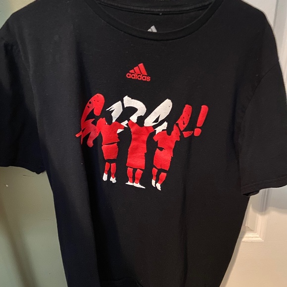 Adidas Team Canada Black T-Shirt Large - Picture 1 of 2